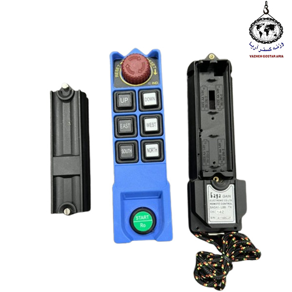 قاب فرستنده ریموت کنترل جرثقیل ساگا L8B